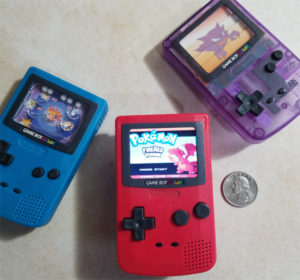 Left and Right - the original toys. Bottom middle - The emulation machine in action.