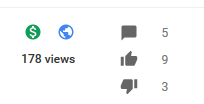 This video has much fewer views, and more dislikes than would be expected when compared with the previous example. It's more than likely been trolled heavily.