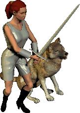 3D model of a warrior woman, part of a later VQ update.