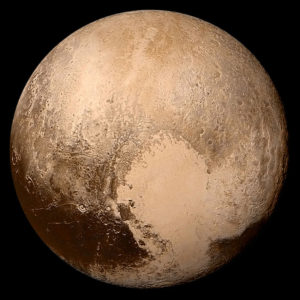 Pluto. This is the real deal, that icy world we all seem to love so much.