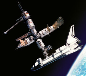 Atlantis and the Russian Space Station Mir