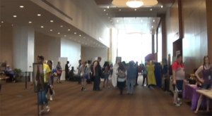 The Cook Convention Center provides much more space than previous locations for Anime Blues Con