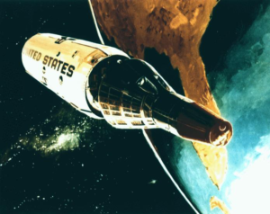 Artistic rendering of MOL in orbit.